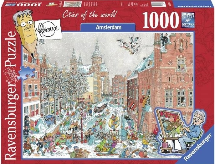 Ravensburger Puzzel Fleroux Amsterdam in de - Legpuzzel - 1000 stukjes - Spellen en Puzzels - Webshop Tolle Lege - Voor het betere betaalbare en verantwoorde 2ehands en nieuwe boek