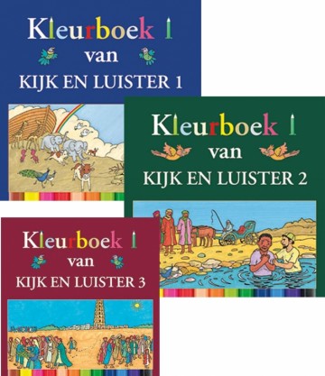 Zwoferink, Laura - 3 Kleurboeken Kijk en luister deel 1,2,3