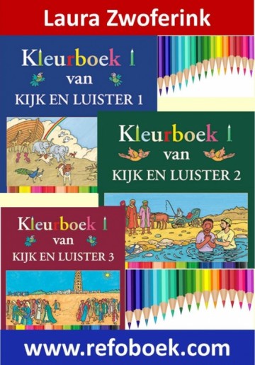 Zwoferink, Laura - 3 Kleurboeken Kijk en luister deel 1,2,3
