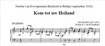 Zwart, Jan - Zes Koraalbewerkingen (Nieuw!)