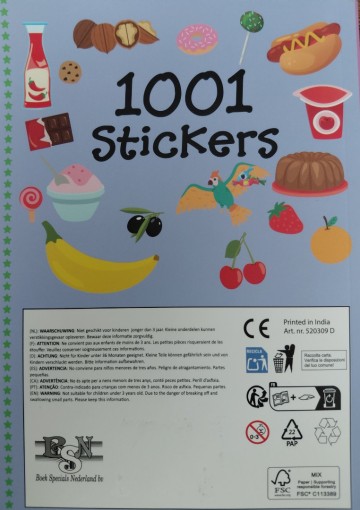 1001 stickers back