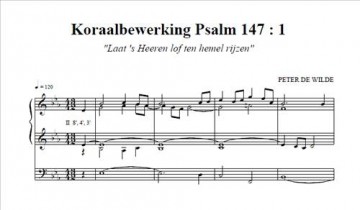 Wilde, Peter de - deel 9 - Psalmbewerkingen