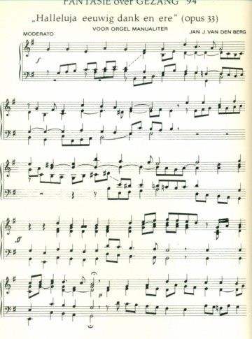 Berg, Jan J. van den - Fantasie Halleluja eeuwig dank