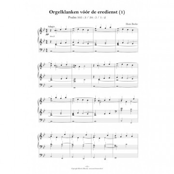 Beeke, Hans - Orgelklanken voor de eredienst (1)
