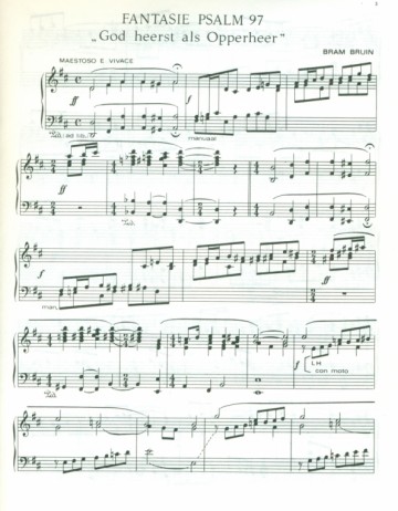 Bruin, Bram - Fantasie over Psalm 97