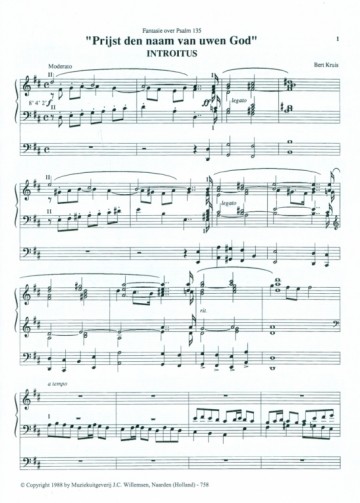 Kruis, Bert - Prijst den Naam van uwen God