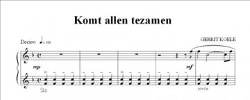 Koele, Gerrit - Vreugde alom! (piano)