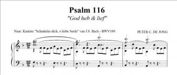Jong, Peter C. de - Psalmen gespiegeld aan Bach (2)