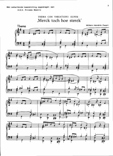 Zwart, Willem Hendrik - Merck toch hoe sterck