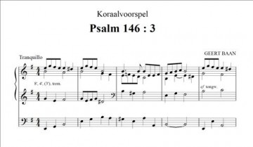 Baan, Geert - Drie Psalmbewerkingen voor orgel