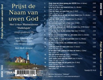 Urker Mannenkoor Hallelujah zingt Psalmen (2) Prijst de Naam van uwen God