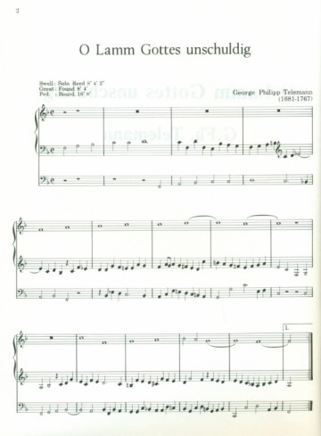 Telemann, G.Friedrich - O Lamm Gottes Unschuldig