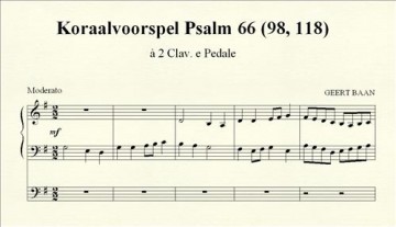 Baan, Geert - Vijf Koraal bewerkingen Psalmen