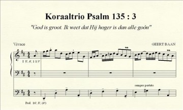 Baan, Geert - Vijf Koraal bewerkingen Psalmen