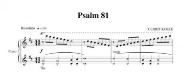 Koele, Gerrit - Drie Psalmen voor piano