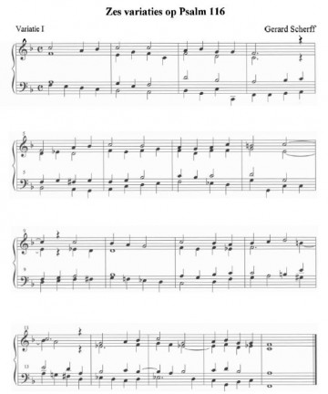 Scherff, Gerrit - Variaties over Psalm 116