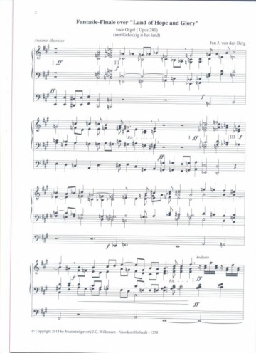 Berg, Jan J van den - Land of Hope and Glory
