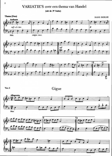 Boelee, Hans - Variaties over een thema v Handel