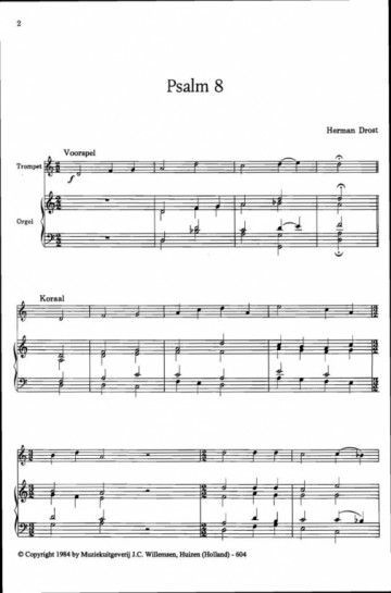 Drost, Herman - Psalmbewerkingen orgel en trompet