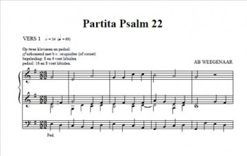 Weegenaar, Ab - Twee Psalmen voor orgel