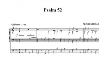 Weegenaar, Ab - Twee Psalmen voor orgel