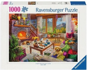 4005555002932 ravensburger puzzel gezellige hut   legpuzzel   1000 stukjes 4005555002932