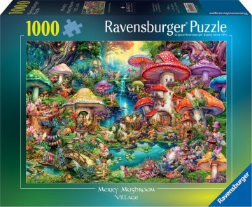 4005555012580 ravensburger   merry mushroom village   puzzel   1000 stukjes 4005555012580