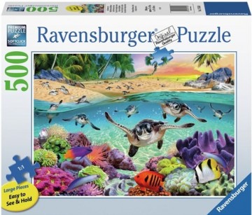 4005556174560 ravensburger puzzel baby zeeschildpadden   legpuzzel   500 xxl stukjes 4005556174560 0