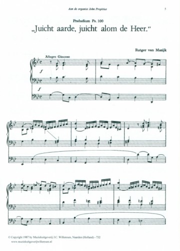 Mazijk, Rutger van - Fantasie over Psalm 100