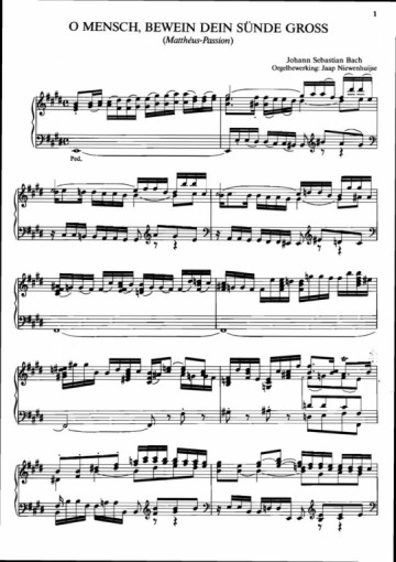 Bach, J.S. - O Mensch bewein dein Sunde gross