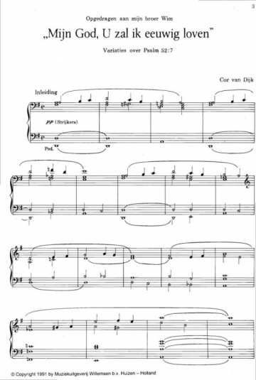 Dijk, Cor van - Zeven mooie Psalmbewerkingen