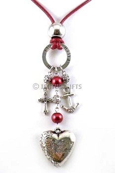 Chloë lange ketting rood - Nieuw! (Moederdag tip!)