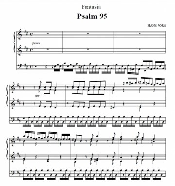Pors, Hans - Vijf Psalmen voor orgel