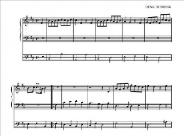 Dubbink, Henk - Kerstsuite voor orgel (20pag.!)