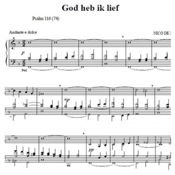 Mes, Nico de - Orgelcahier (1)