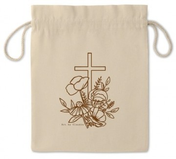 6036   bijbel en boekentasje kruis bloemen m