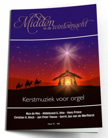 652 teeuw midden in de winternacht kerstmuziek voor orgel   opus10
