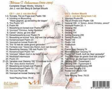 Adriaan C. Schuurman - Complete organ works 4-cd