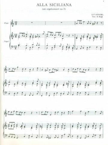 Buijk, R. - Orgel en fluit alla Handel (Actie!)