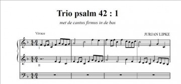 Lipke, Jurjan - Drie Psalmen voor orgel
