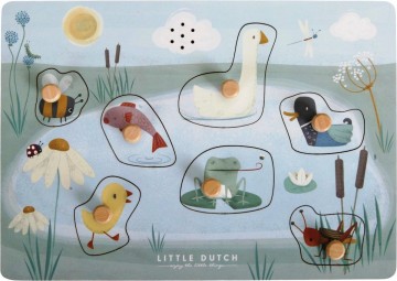 8713291447639 little dutch geluidenpuzzel   vormenpuzzel   little goose 8713291447639 a