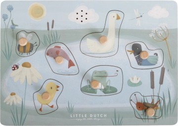 8713291447639 little dutch geluidenpuzzel   vormenpuzzel   little goose 8713291447639