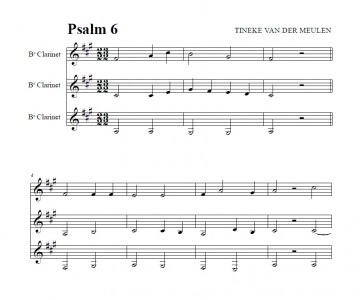 Meulen, Tineke van der - Psalmen voor klarinet (deel 1)