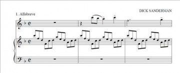 Sanderman, Dick - Divertimento voor orgel of piano met alt- of dwarsfluit