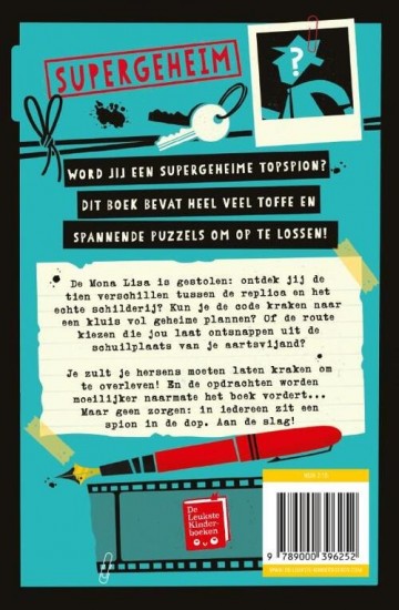 9789000396252gareth moore het supergeheime spionnenpuzzelboek 9789000396252 front