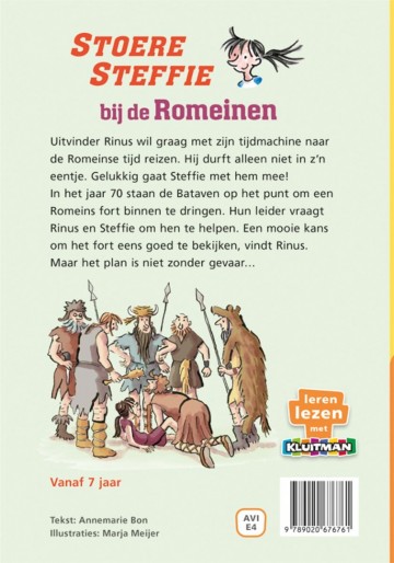 9789020676761 bon annemarie   stoere steffie bij de romeinen leren lezen met kluitman 9789020676761