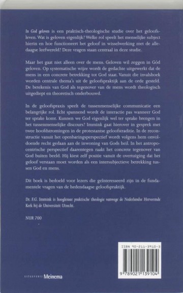 9789021139104 fg immink een praktisch theologische reconstructie in god geloven   9789021139104 a