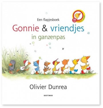 9789025756154 dunrea olivier   gonnie  vriendjes in ganzenpas   flapjesboek 9789025756154