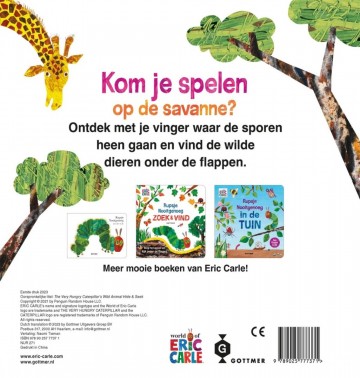 9789025777371 rupsje nooitgenog eric carle flapjesboek zoek en vind wilde dieren 2