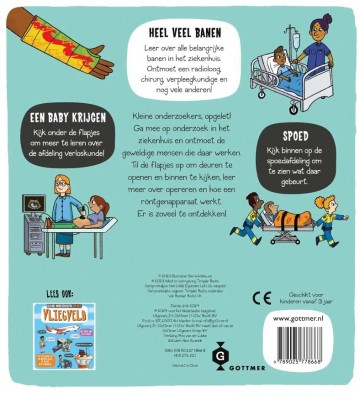 9789025778668 kleine onderzoekers in het ziekenhuis flapjesboek 9789025778668 back